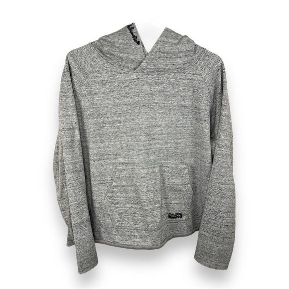Large State Of Mind Delaware Grey Gray Fleece Hoodie Pullover Cozy Casual - Picture 1 of 8